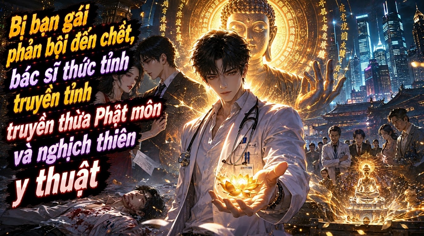 Bị bạn gái phản bội đến suýt chết chàng bác sĩ thức tỉnh truyền thừa Phật môn, nghịch tập thần y thumbnail
