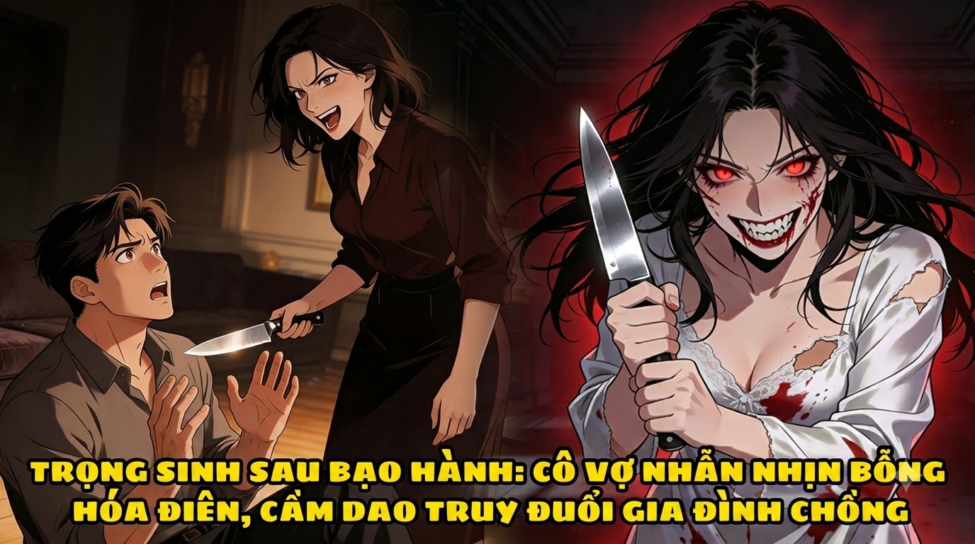 TRỌNG SINH SAU BẠO HÀNH: VỢ NHẪN NHỊN BỖNG “HÓA ĐIÊN”, CẦM DAO TRUY ĐUỔI NHÀ CHỒNG thumbnail