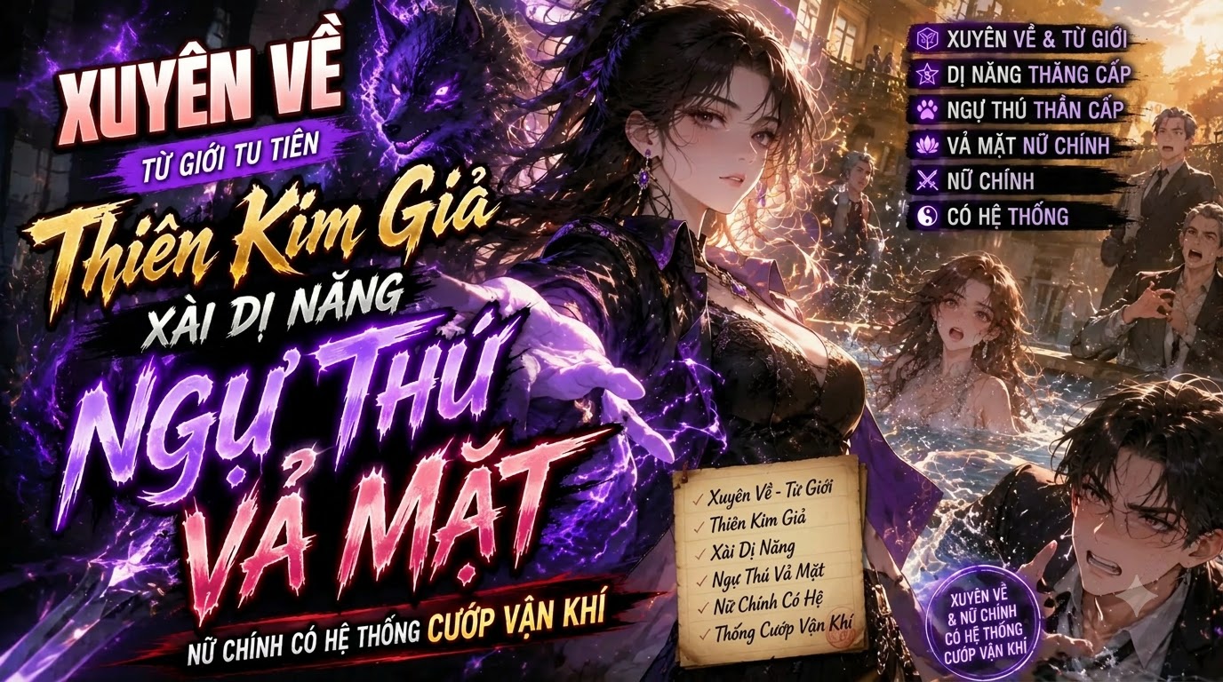 Xuyên Về Từ Giới Tu Tiên Thiên Kim Giả Xài Dị Năng Ngự Thú Vả Mặt Nữ Chính Có Hệ Thống Cướp Vận Khí thumbnail