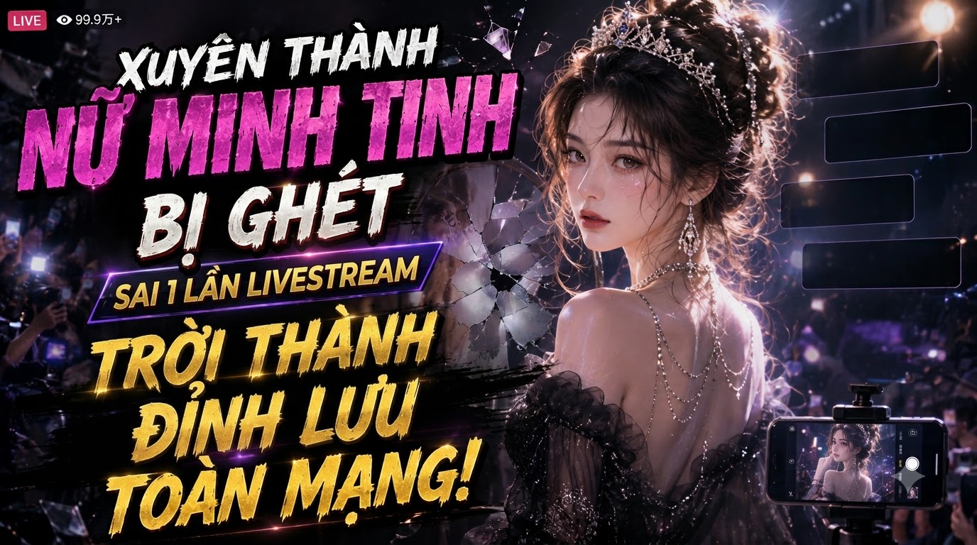 XUYÊN THÀNH NỮ MINH TINH BỊ GHÉT TRỜI THÀNH ĐỈNH LƯU TOÀN MẠNG SAI 1 LẦN LIVESTREAM