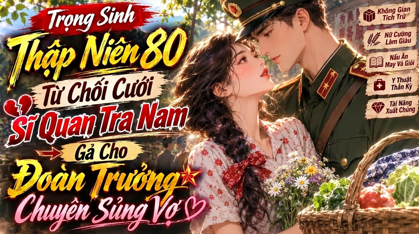Trọng Sinh Thập Niên 80 Từ Chối Cưới Sĩ Quan Tra Nam Gả Cho Đoàn Trưởng Chuyên Sủng Vợ thumbnail