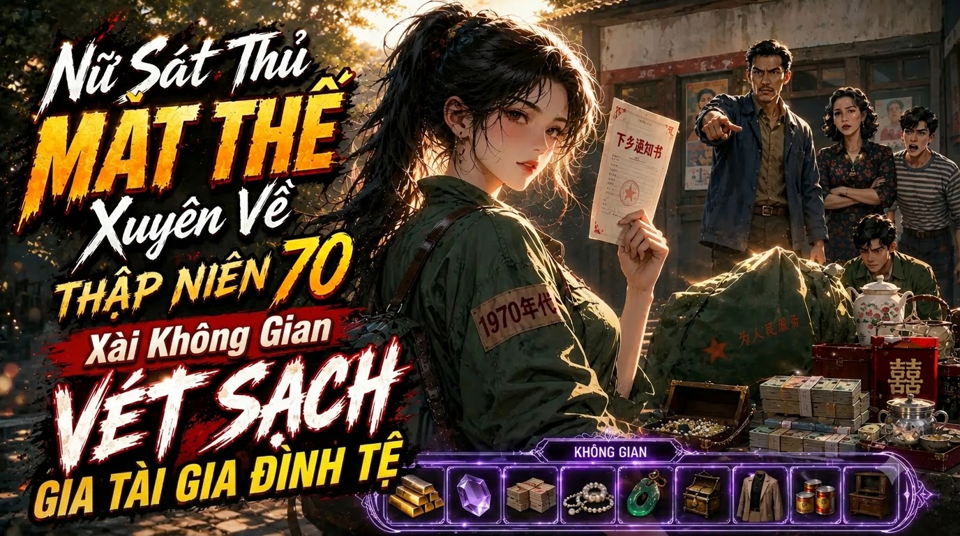 Nữ Sát Thủ Mạt Thế Xuyên Về Thập Niên 70 Xài Không Gian Vét Sạch Gia Tài Gia Đình Tệ