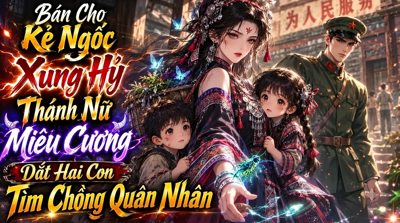 Bán Cho Kẻ Ngốc Xung Hỷ Thánh Nữ Miêu Cương Dắt Hai Con Tìm Chồng Quân Nhân thumbnail