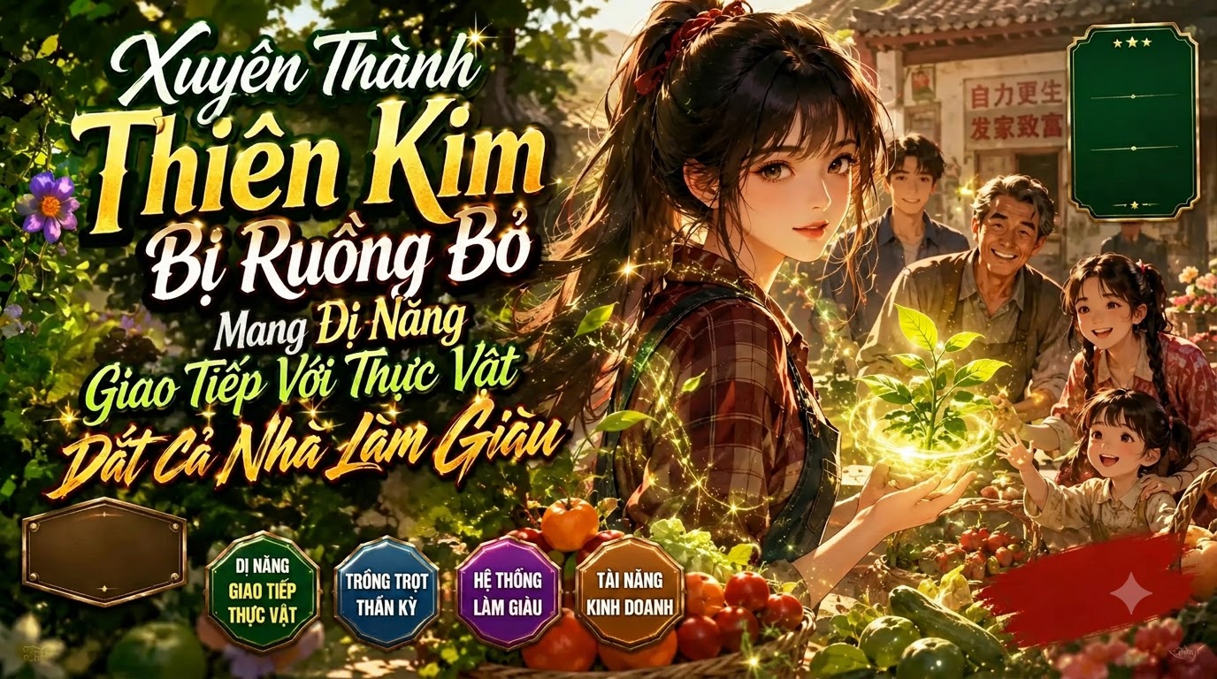 Xuyên Thành Thiên Kim Bị Ruồng Bỏ Mang Dị Năng Giao Tiếp Với Thực Vật Dắt Nhà Làm Giàu