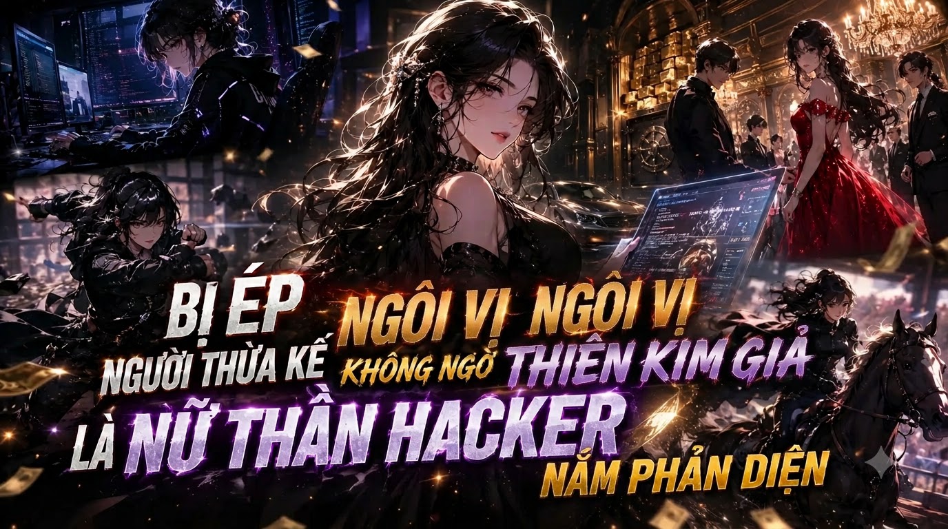 Bị Ép Ngôi Vị Người Thừa Kế Không Ngờ Thiên Kim Giả Là Nữ Thần Hacker Nắm Phản Diện thumbnail