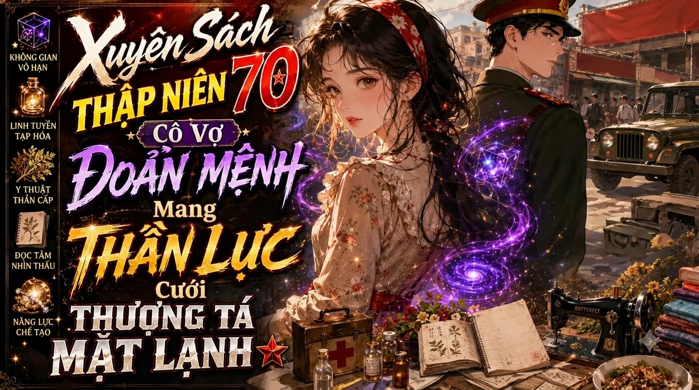 Xuyên Sách Thập Niên 70 Cô Vợ Đoản Mệnh Mang Thần Lực Cưới Thượng Tá Mặt Lạnh thumbnail