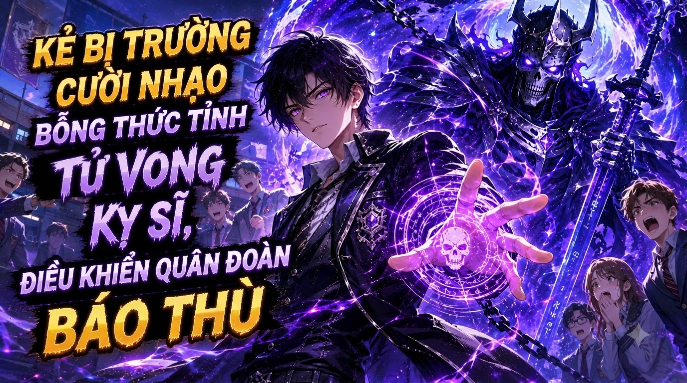 Kẻ Bị Trường Cười Nhạo Bỗng Thức Tỉnh Tử Vong Kỵ Sĩ, Điều Khiển Quân Đoàn Bất Tử Báo Thù thumbnail