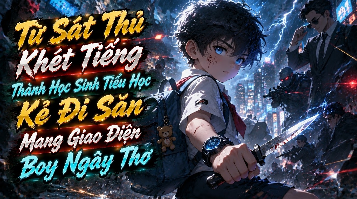 Từ Sát Thủ Khét Tiếng Thành Học Sinh Tiểu Học Kẻ Săn Mang Giao Diện Boy Ngây Thơ