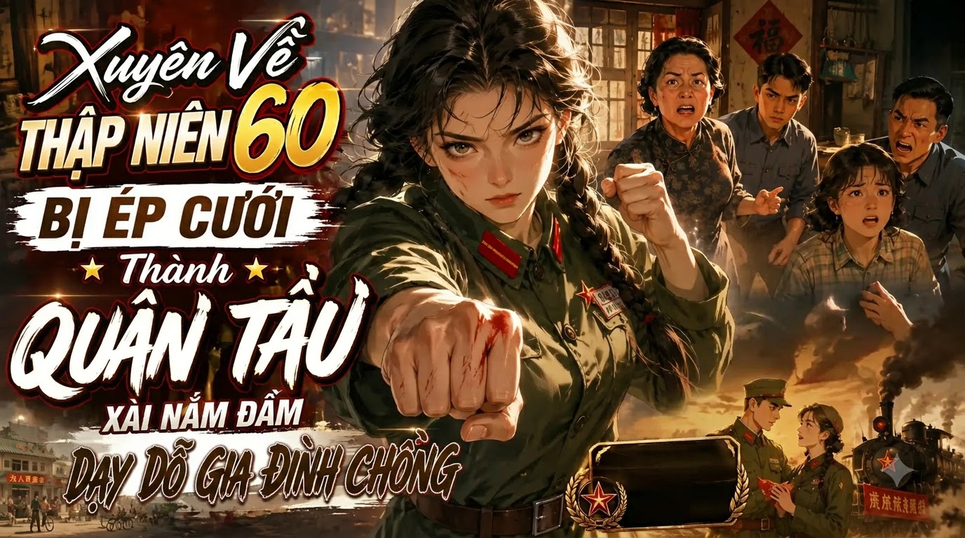 Xuyên Về Thập Niên 60 Bị Ép Cưới Thành Quân Tẩu Xài Nắm Đấm Dạy Dỗ Gia Đình Chồng thumbnail