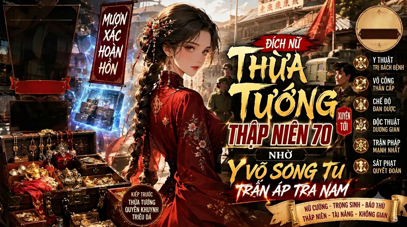 Mượn Xác Hoàn Hồn Đích Nữ Thừa Tướng Xuyên Tới Thập Niên 70 Nhờ Y Võ Song Tu Trấn Áp Tra Nam thumbnail