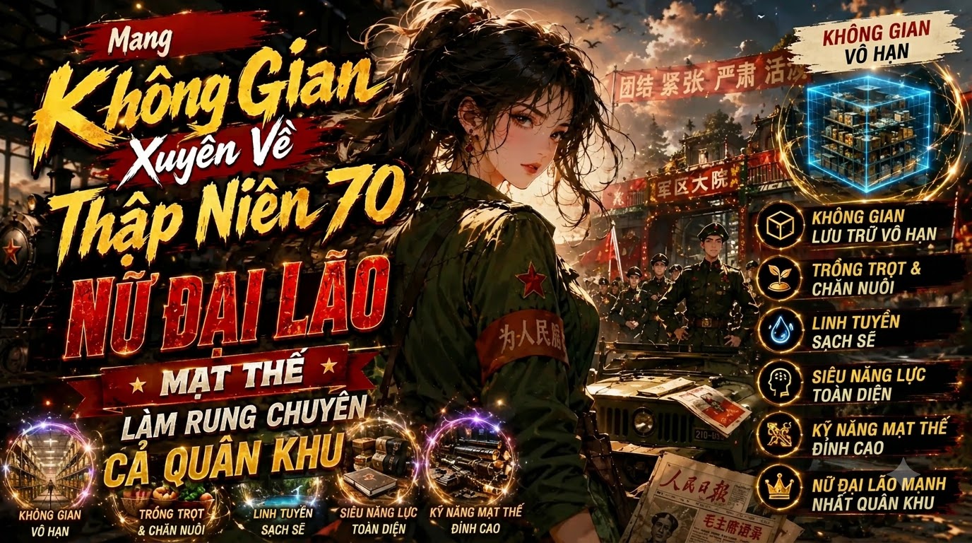Mang Không Gian Xuyên Về Thập Niên 70, Nữ Đại Lão Mạt Thế Làm Rung Chuyển Quân Khu