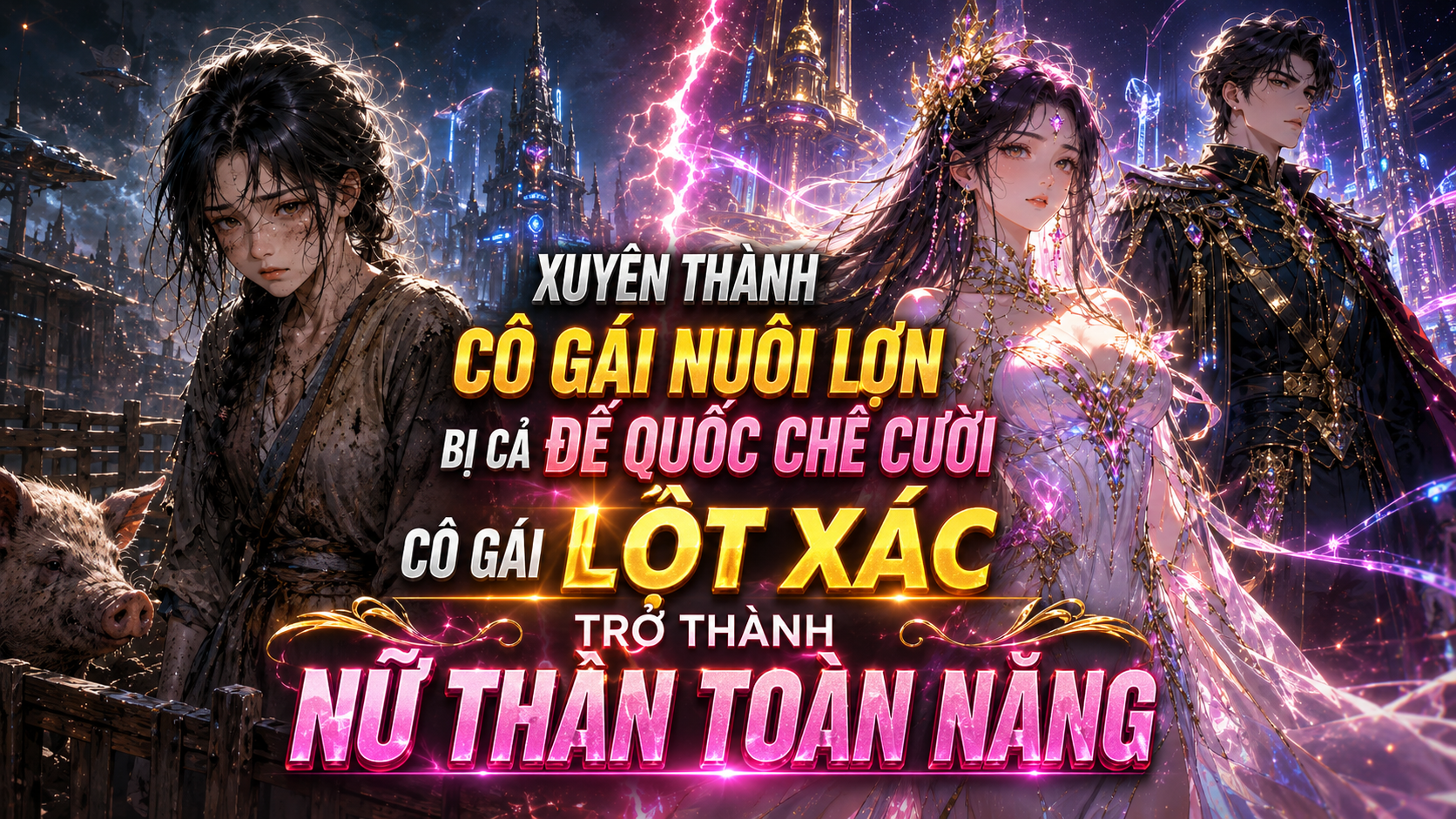 Xuyên thành cô gái nuôi lợn bị cả đế quốc chê cười cô gái lột xác trở thành nữ thần toàn năng thumbnail