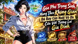 GÓA PHỤ TRỌNG SINH MANG THEO KHÔNG GIAN ĐÁ BAY CON NUÔI VÔ ƠN CỨU VỚT TƯƠNG LAI GIA ĐÌNH cover