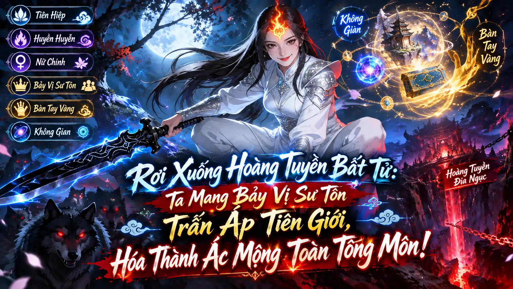 Rơi Xuống Hoàng Tuyền Bất Tử Ta Mang 7 Vị Sư Tôn Trấn Áp Tiên Giới Hóa Thành Ác Mộng Toàn Tông Môn