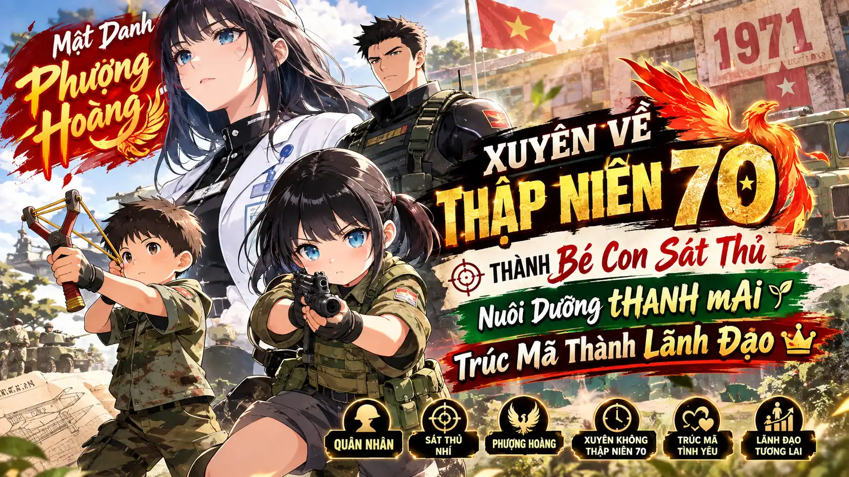Mật Danh Phượng Hoàng Xuyên Về Thập Niên 70 Thành Bé Con Sát Thủ Nuôi Dưỡng Bạn Đời Thành Lãnh Đạo
