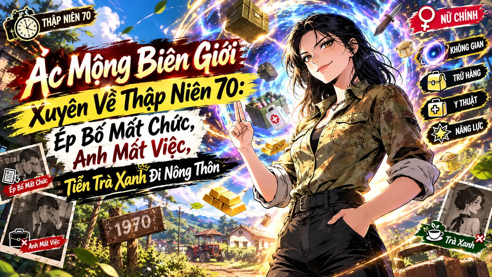 Ác Mộng Biên Giới Xuyên Về Năm 70 Ép Bố Mất Chức, Anh Trai Mất Việc, Tiễn Trà Xanh Đi Nông Thôn