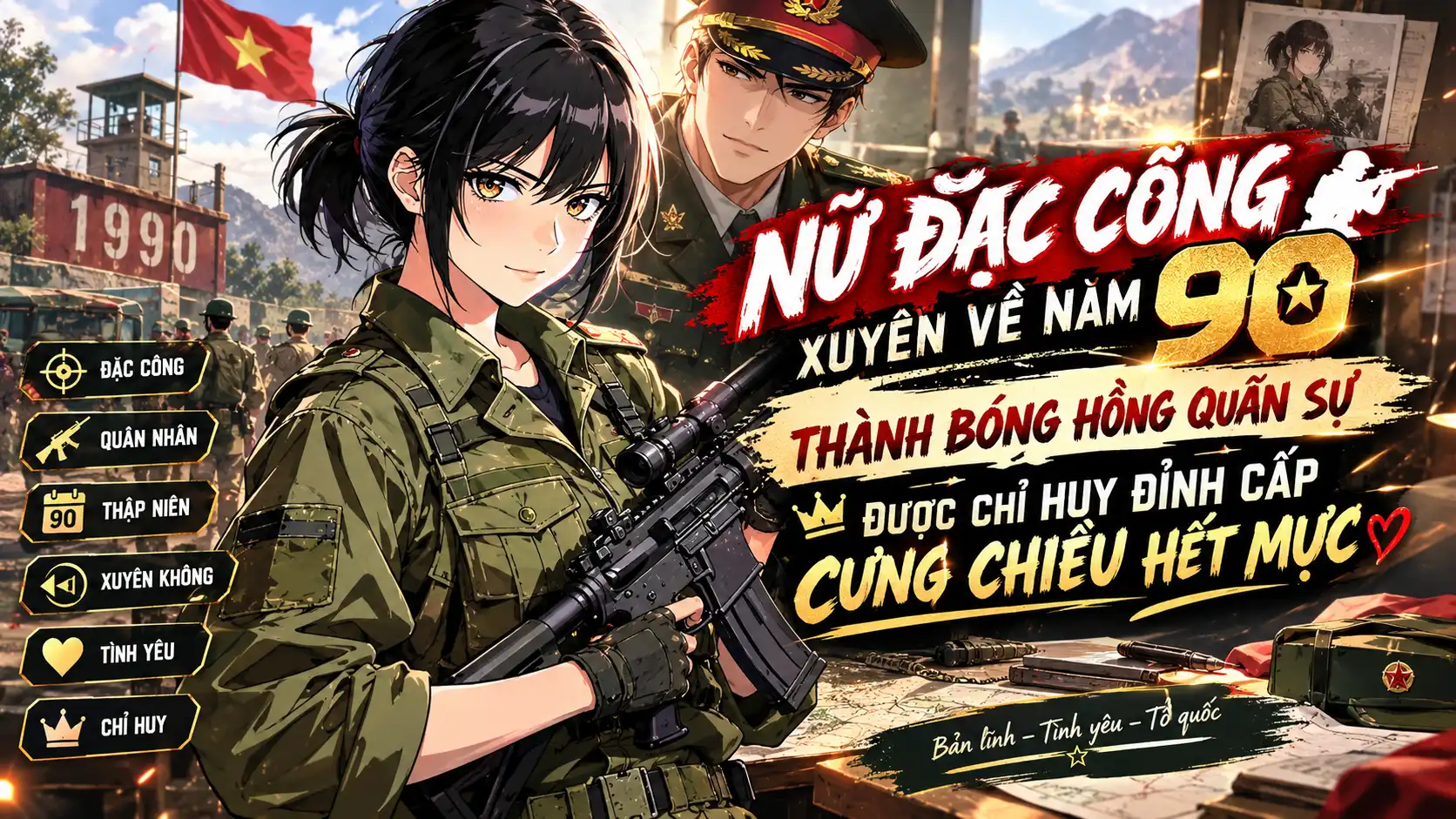 Nữ Đặc Công Xuyên Về Năm 90 Thành Bóng Hồng Quân Sự Được Chỉ Huy Đỉnh Cấp Cưng Chiều Hết Mực thumbnail