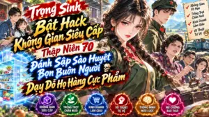 TRỌNG SINH BẬT HACK KHÔNG GIAN SIÊU CẤP THẬP NIÊN 70 ĐÁNH SẬP XẢO NGUYỆT BỌN BUÔN NGƯỜI thumbnail