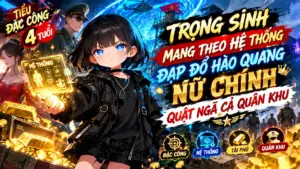 TRỌNG SINH MANG THEO HỆ THỐNG ĐẠP ĐỔ HÀO QUANG NỮ CHÍNH QUẬT NGÃ CẢ QUÂN KHU cover
