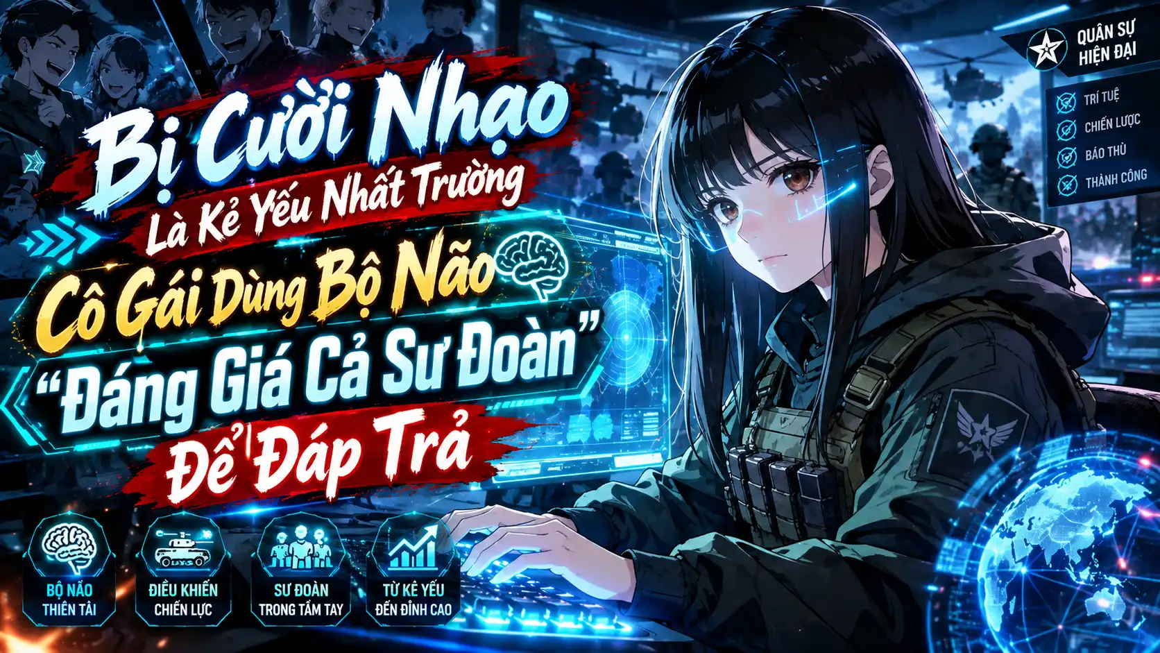 BỊ CƯỜI NHẠO LÀ KẺ YẾU NHẤT TRƯỜNG CÔ GÁI DÙNG BỘ NÃO ĐÁNG GIÁ CẢ SƯ ĐOÀN ĐỂ ĐÁP TRẢ