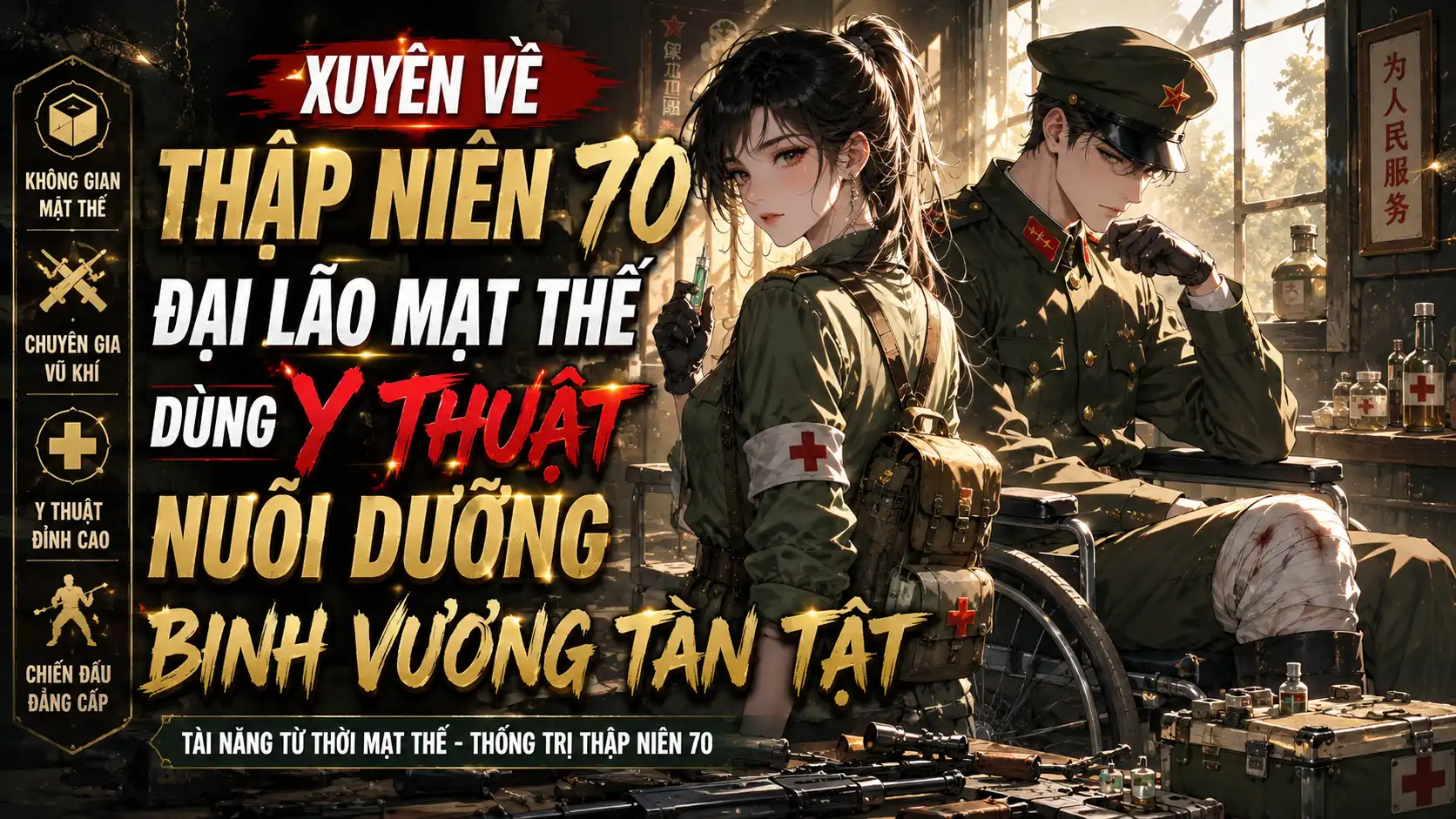 Xuyên Về Thập Niên 70 Đại Lão Mạt Thế Dùng Y Thuật Nuôi Dưỡng Binh Vương Tàn Tật thumbnail