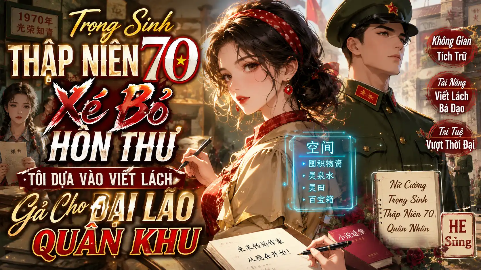 Trọng Sinh Thập Niên 70 Xé Bỏ Hôn Thư Tôi Dựa Vào Viết Lách Gả Cho Đại Lão Quân Khu