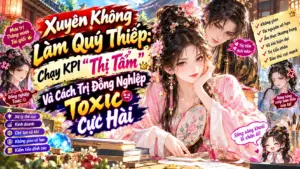 XUYÊN KHÔNG LÀM QUÝ THIẾP CHẠY KPI THỊ TẨM VÀ CÁCH TRỊ ĐỒNG NGHIỆP TOXIC CỰC HÀI cover