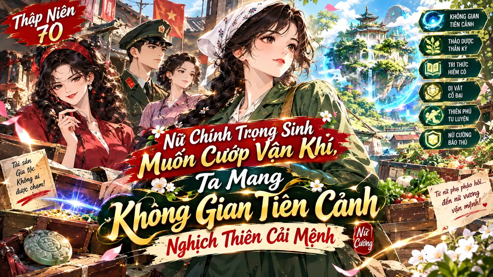 Nữ Chính Trọng Sinh Muốn Cướp Vận Khí, Ta Mang Không Gian Tiên Cảnh Nghịch Thiên Cải Mệnh thumbnail