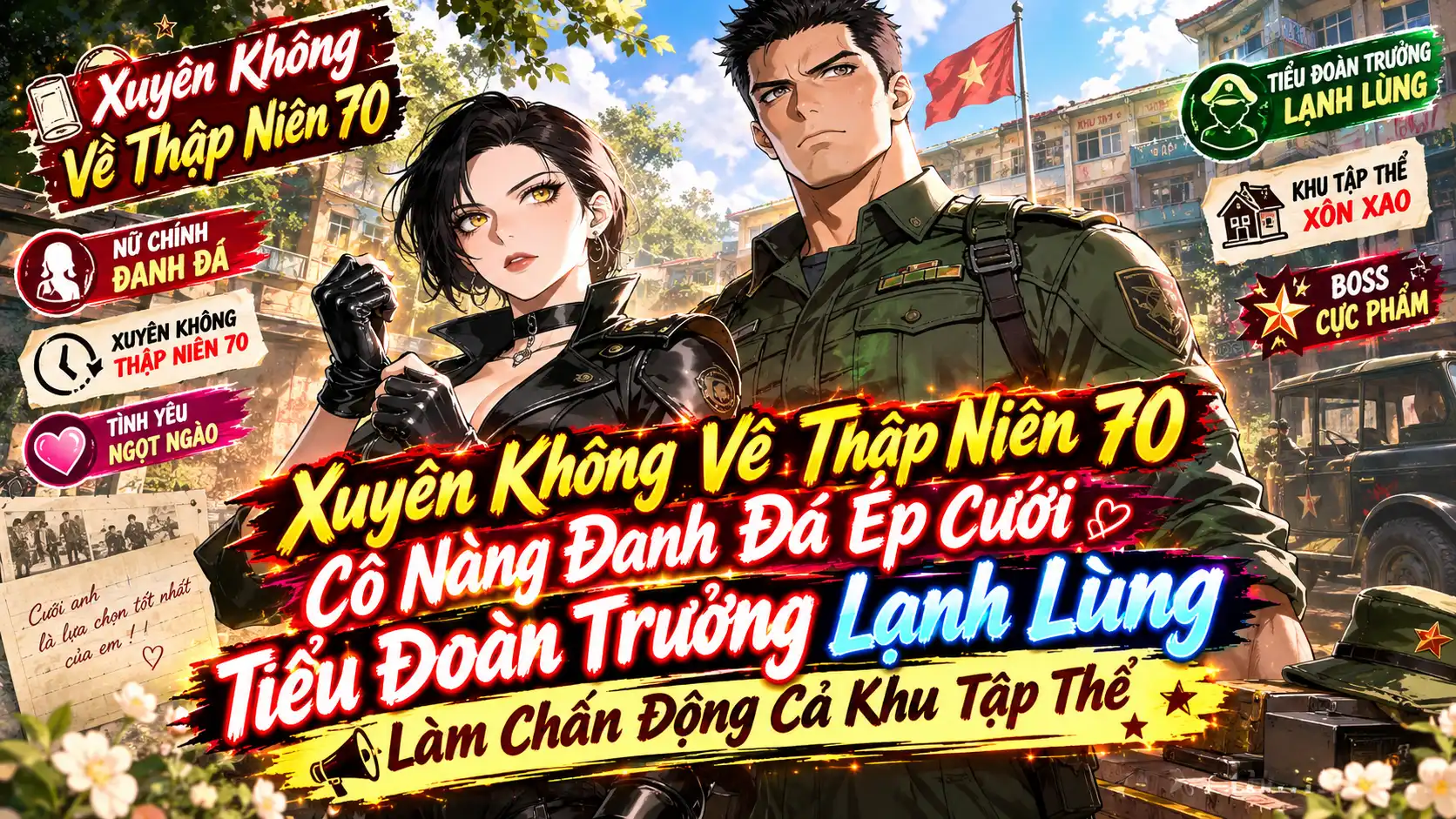 XUYÊN VỀ NĂM 70 CÔ NÀNG ĐANH ĐÁ ÉP CƯỚI TIỂU ĐOÀN TRƯỞNG LẠNH LÙNG LÀM CHẤN ĐỘNG CẢ QUÂN KHU thumbnail