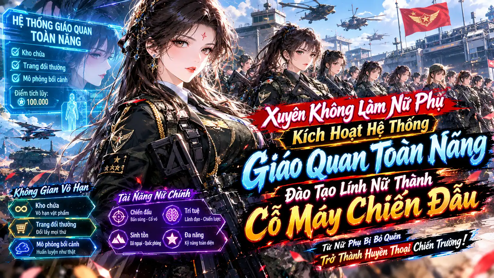 XUYÊN LÀM NỮ PHỤ KÍCH HOẠT HỆ THỐNG GIÁO QUAN TOÀN NĂNG ĐÀO TẠO LÍNH NỮ THÀNH CỖ MÁY CHIẾN ĐẤU thumbnail