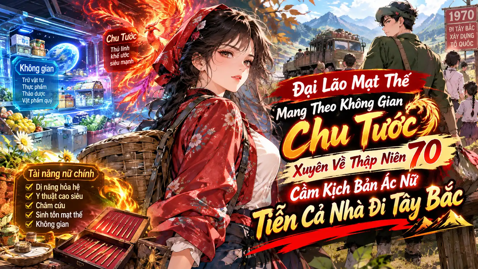 ĐẠI LÃO MẠT THẾ MANG THEO KHÔNG GIAN CHU TƯỚC XUYÊN VỀ NĂM 70 CẦM KỊCH BẢN TIỄN CẢ NHÀ ĐI TÂY BẮC thumbnail