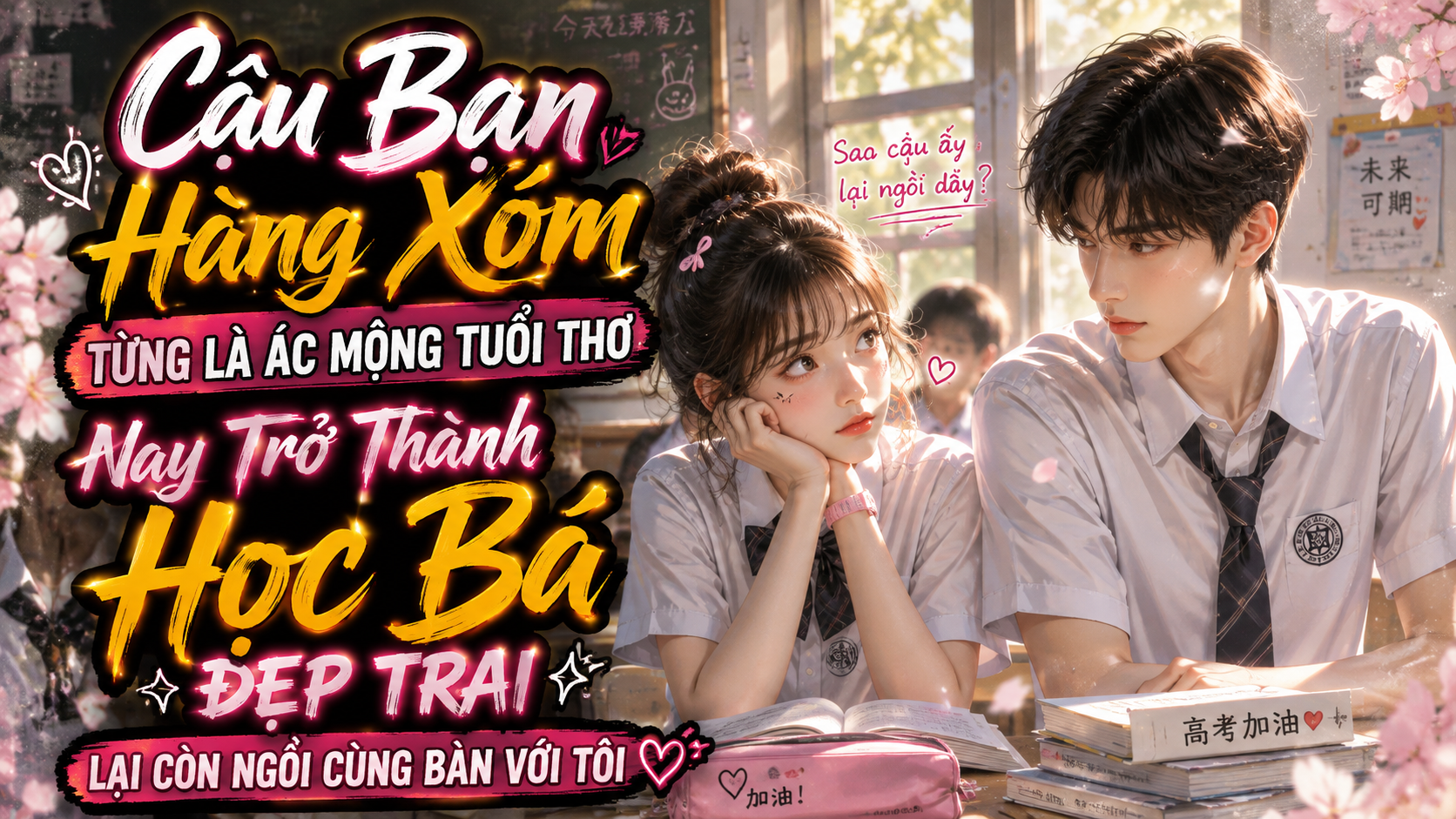 Cậu Bạn Hàng Xóm Từng Là Ác Mộng Tuổi Thơ Nay Trở Thành Học Bá Đẹp Trai, Lại Còn Ngồi Cùng Bàn Với Tôi thumbnail