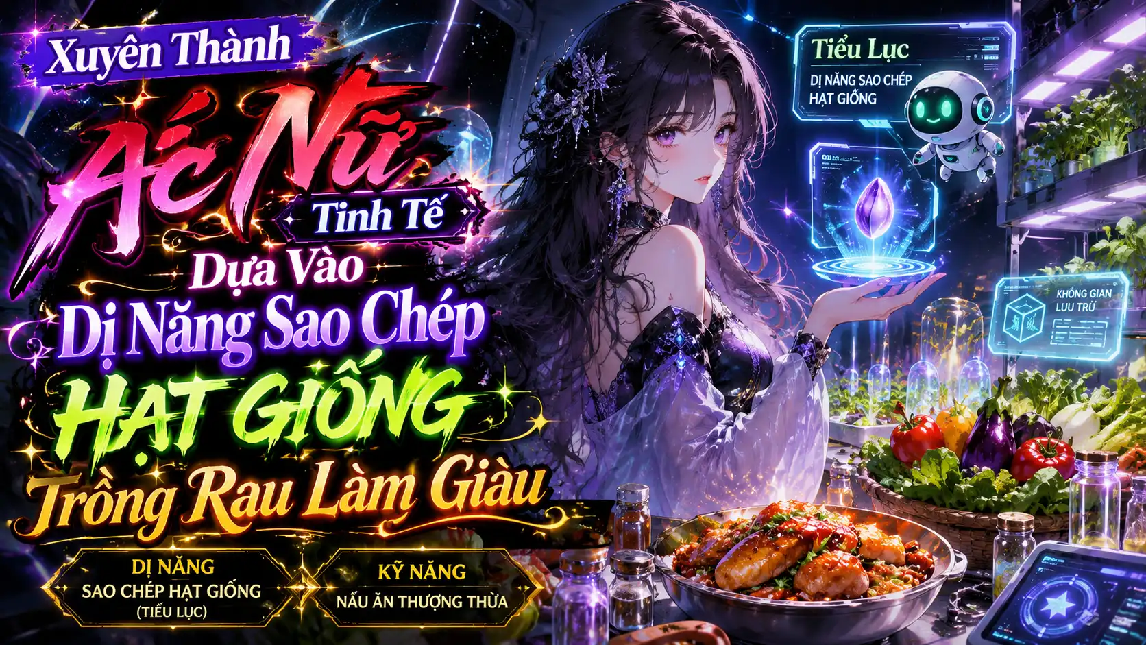 Xuyên Thành Ác Nữ Tinh Tế Dựa Vào Dị Năng Sao Chép Hạt Giống Trồng Rau Làm Giàu thumbnail