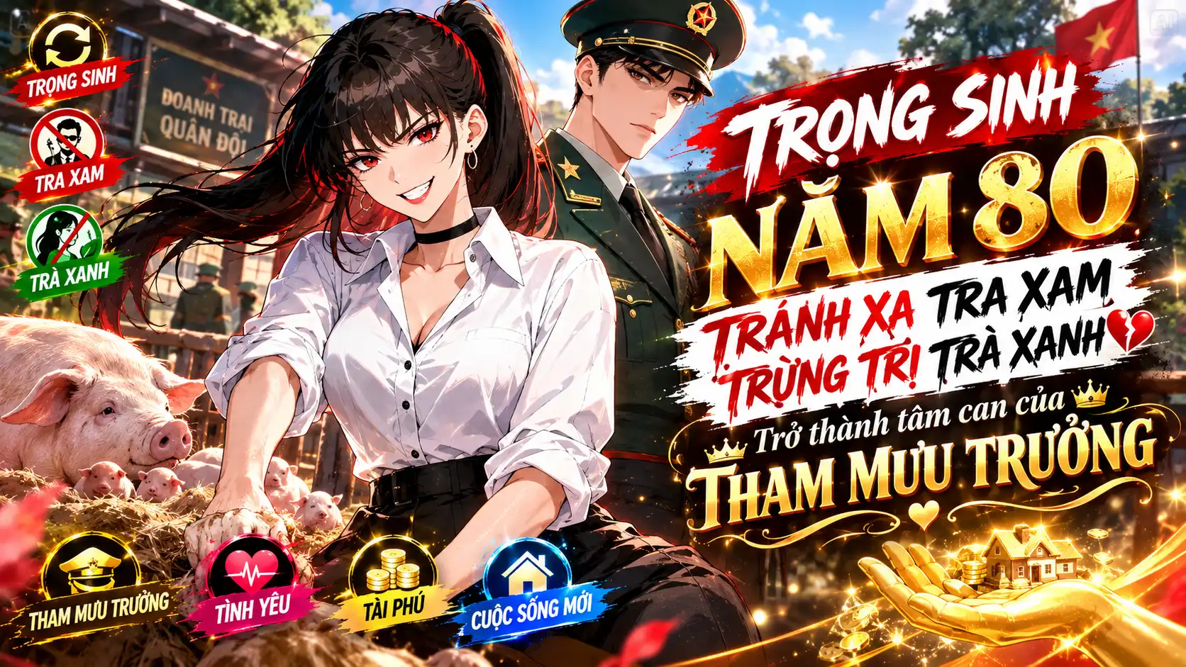 TRỌNG SINH NĂM 80 TRÁNH XA TRA NAM TRỪNG TRỊ TRÀ XANH TRỞ THÀNH TÂM CAN CỦA THAM MƯU TRƯỞNG