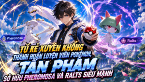 Từ Kẻ Xuyên Không Thành Huấn Luyện Viên Pokémon, Tần Phàm Sở Hữu Pheromosa Và Ralts Siêu Mạnh cover