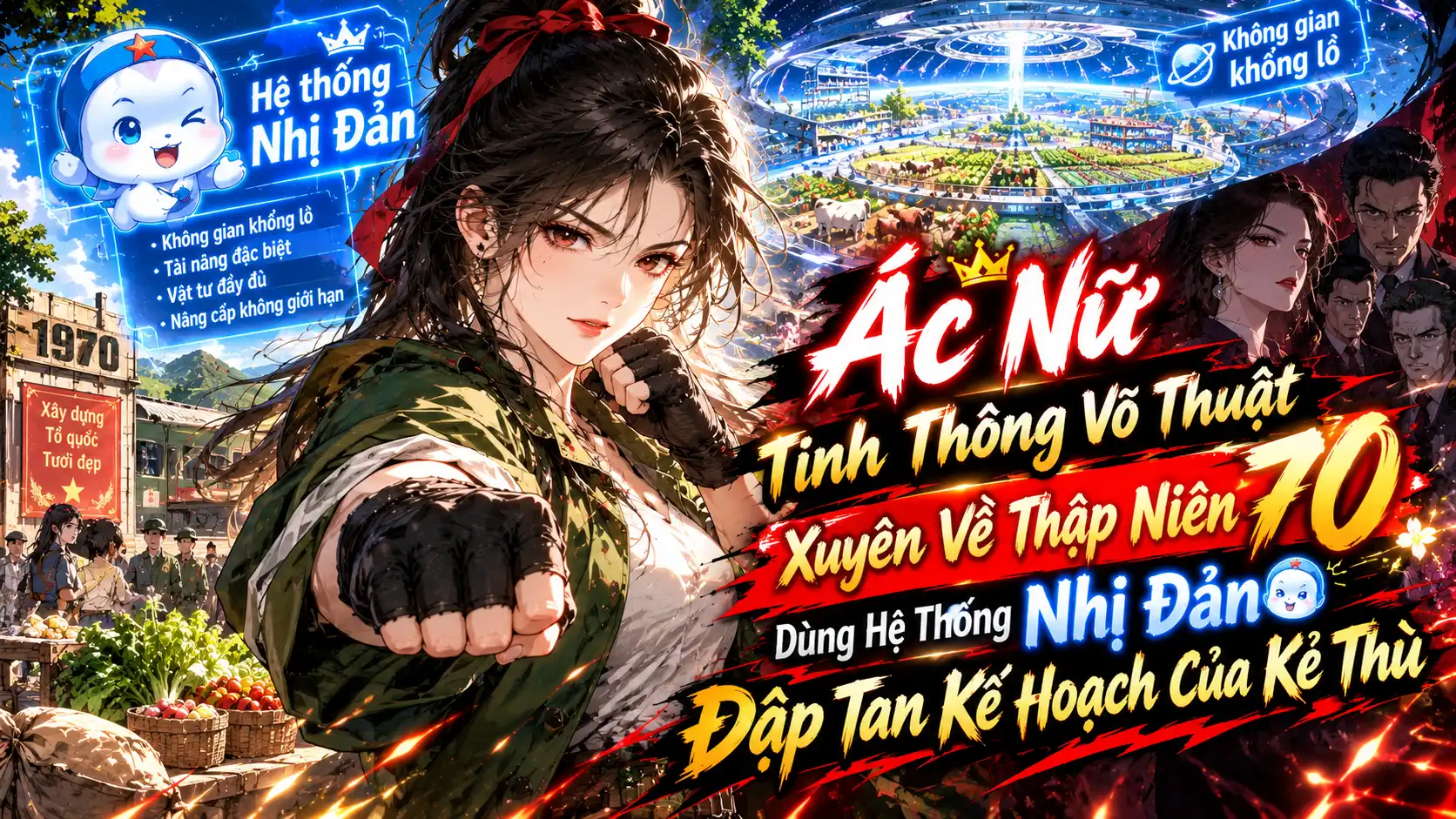 Ác Nữ Tinh Thông Võ Thuật Xuyên Về Thập Niên 70 Dùng Hệ Thống Nhị Đản Đập Tan Kế Hoạch Của Kẻ Thù