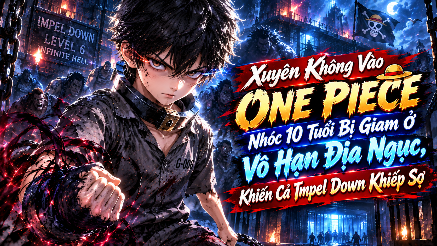 Xuyên Không Vào One Piece Nhóc 10 Tuổi Bị Giam Ở Vô Hạn Địa Ngục, Khiến Cả Impel Down Khiếp Sợ