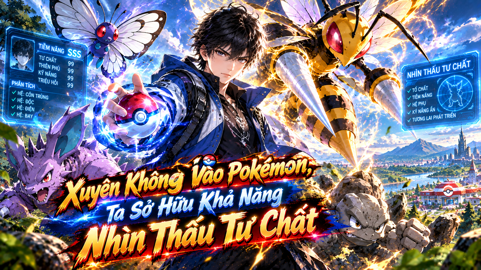 Xuyên Không Vào Pokémon, Ta Sở Hữu Khả Năng Nhìn Thấu Tư Chất thumbnail