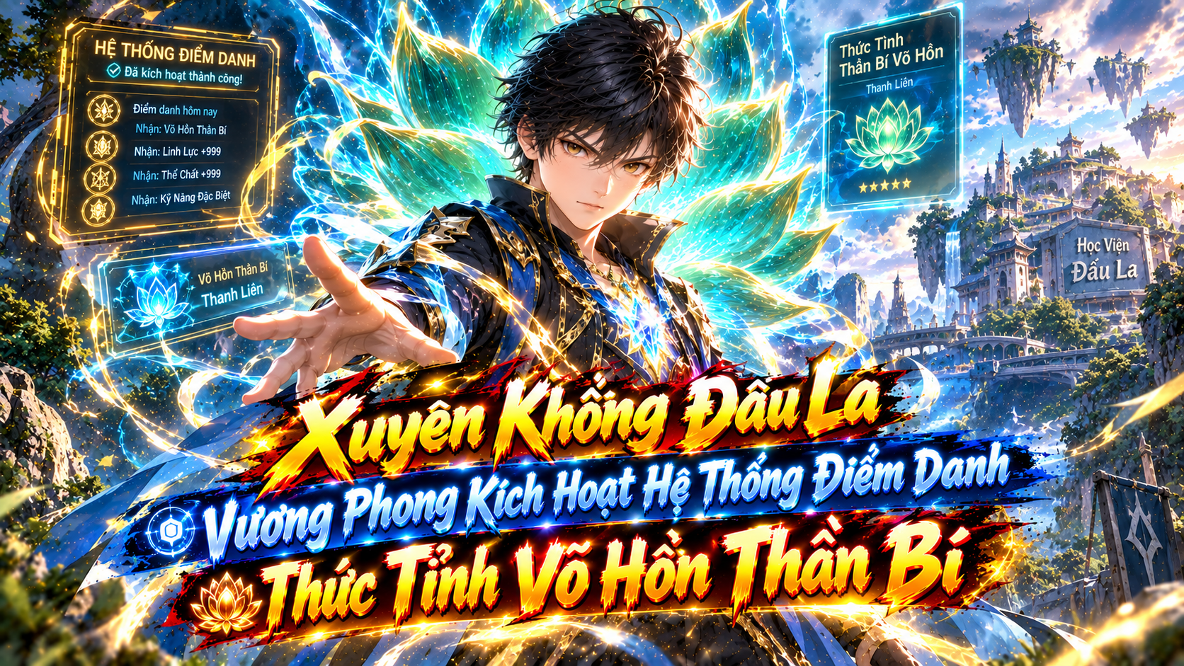 Xuyên Không Đấu La, Vương Phong Kích Hoạt Hệ Thống Điểm Danh Thức Tỉnh Võ Hồn Thần Bí thumbnail