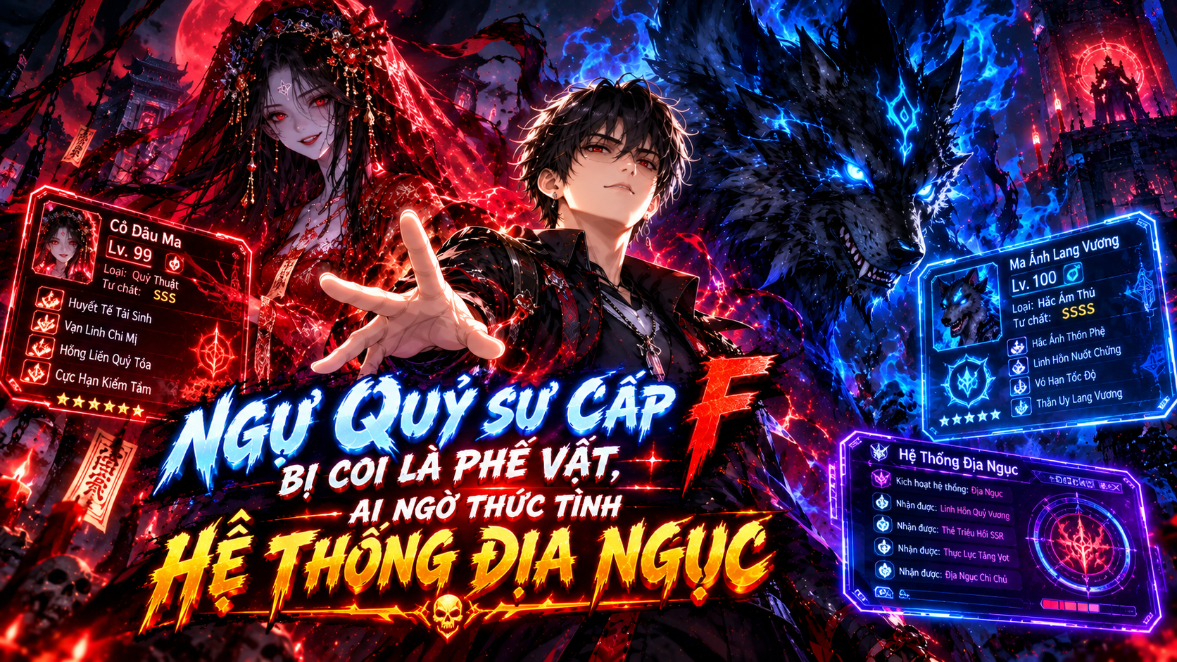 Ngự Quỷ Sư Cấp F Bị Coi Là Phế Vật, Ai Ngờ Thức Tỉnh Hệ Thống Địa Ngục thumbnail