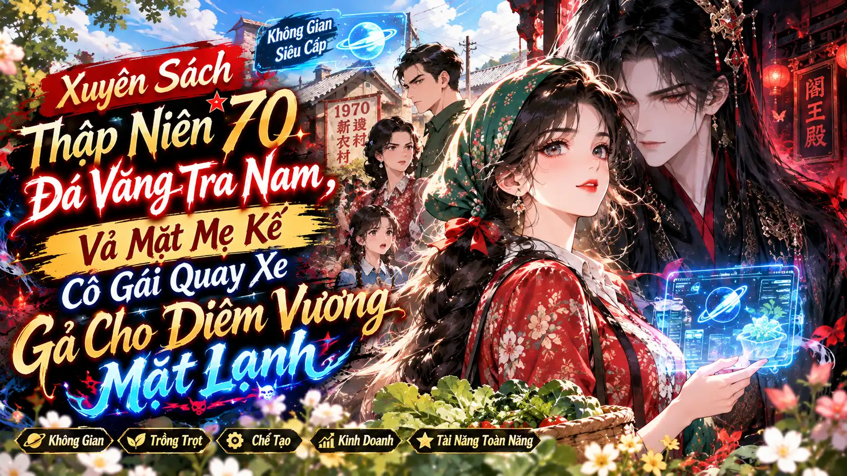 Xuyên Sách Thập Niên 70 Đá Văng Tra Nam, Vả Mặt Mẹ Kế Cô Gái Quay Xe Gả Cho Diêm Vương Mặt Lạnh thumbnail