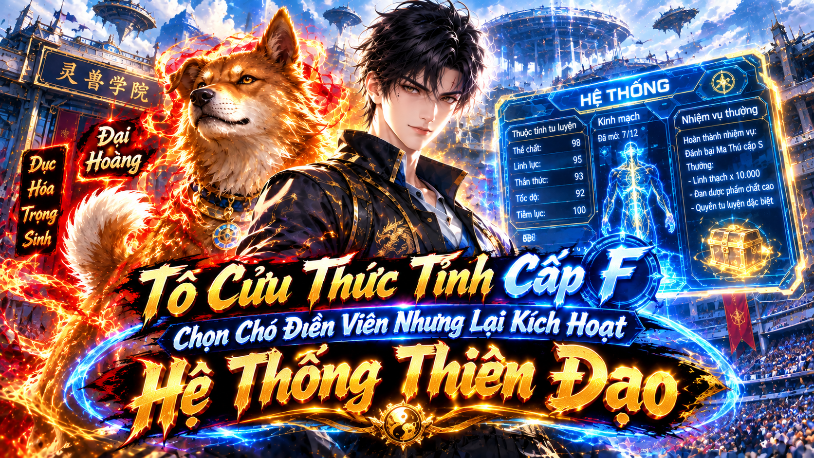 Tô Cửu Thức Tỉnh Cấp F, Chọn Chó Điền Viên Nhưng Lại Kích Hoạt Hệ Thống Thiên Đạo thumbnail