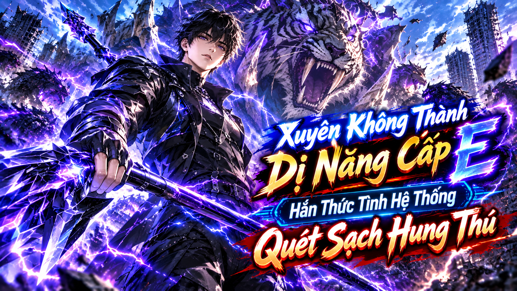 Xuyên Không Thành Dị Năng Cấp E Hắn Thức Tỉnh Hệ Thống Quét Sạch Hung Thú thumbnail