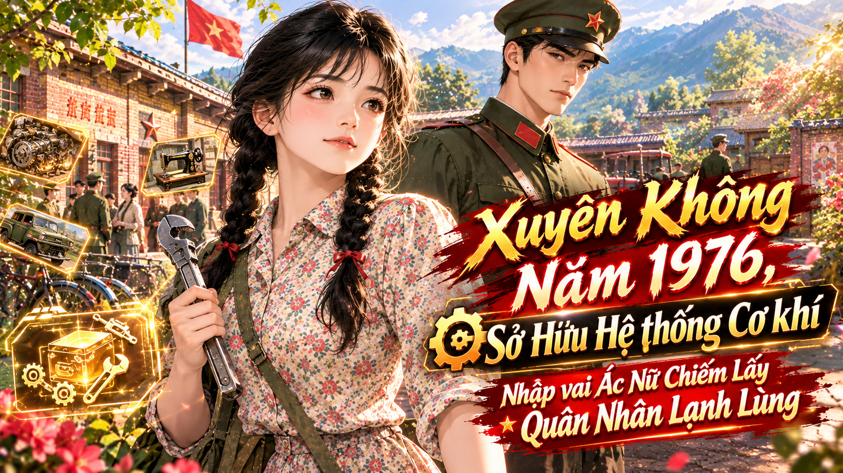 Xuyên Không Năm 1976, Sở Hữu Hệ thống Cơ khí Nhập vai Ác Nữ Chiếm Lấy Quân Nhân Lạnh Lùng thumbnail