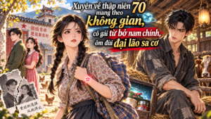 Xuyên về thập niên 70 mang theo không gian, cô gái từ bỏ nam chính ôm đùi đại lão sa cơ cover