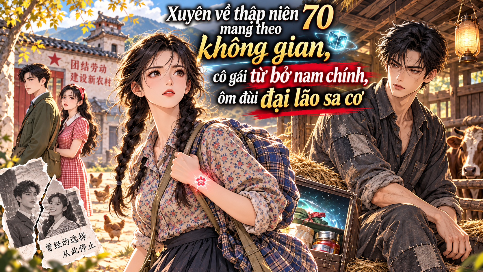 Xuyên về thập niên 70 mang theo không gian, cô gái từ bỏ nam chính ôm đùi đại lão sa cơ thumbnail