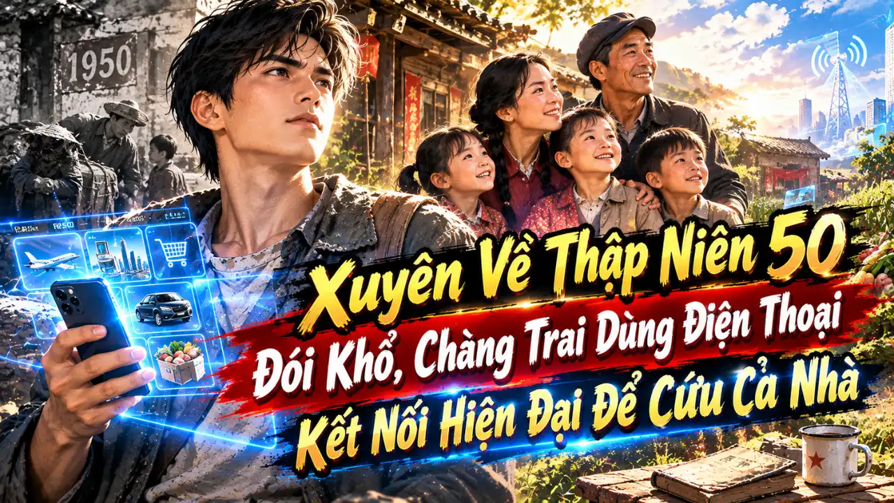 Xuyên Về Thập Niên 50 Đói Khổ, Chàng Trai Dùng Điện Thoại Kết Nối Hiện Đại Để Cứu Cả Nhà
