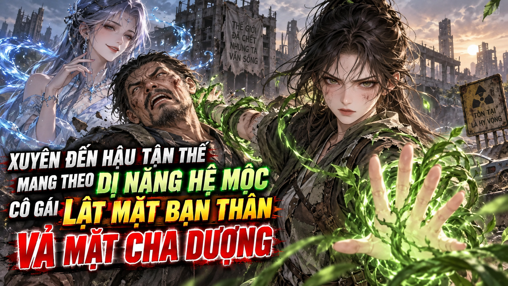 Xuyên đến hậu tận thế mang theo dị năng hệ mộc cô gái lật mặt bạn thân vả mặt cha dượng cặn bã thumbnail