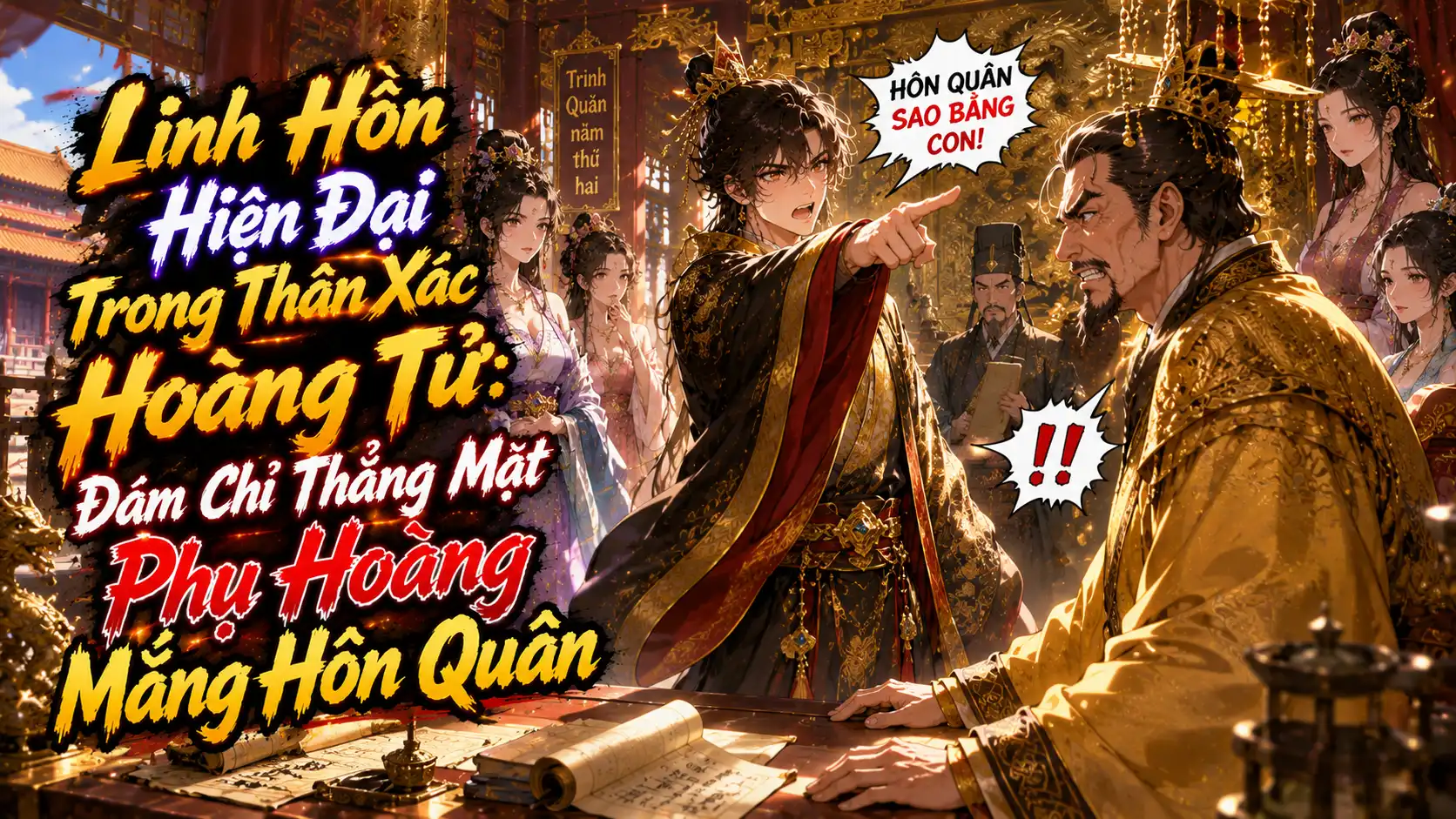 Linh Hồn Hiện Đại Trong Thân Xác Hoàng Tử: Dám Chỉ Thẳng Mặt Phụ Hoàng Mắng Hôn Quân thumbnail