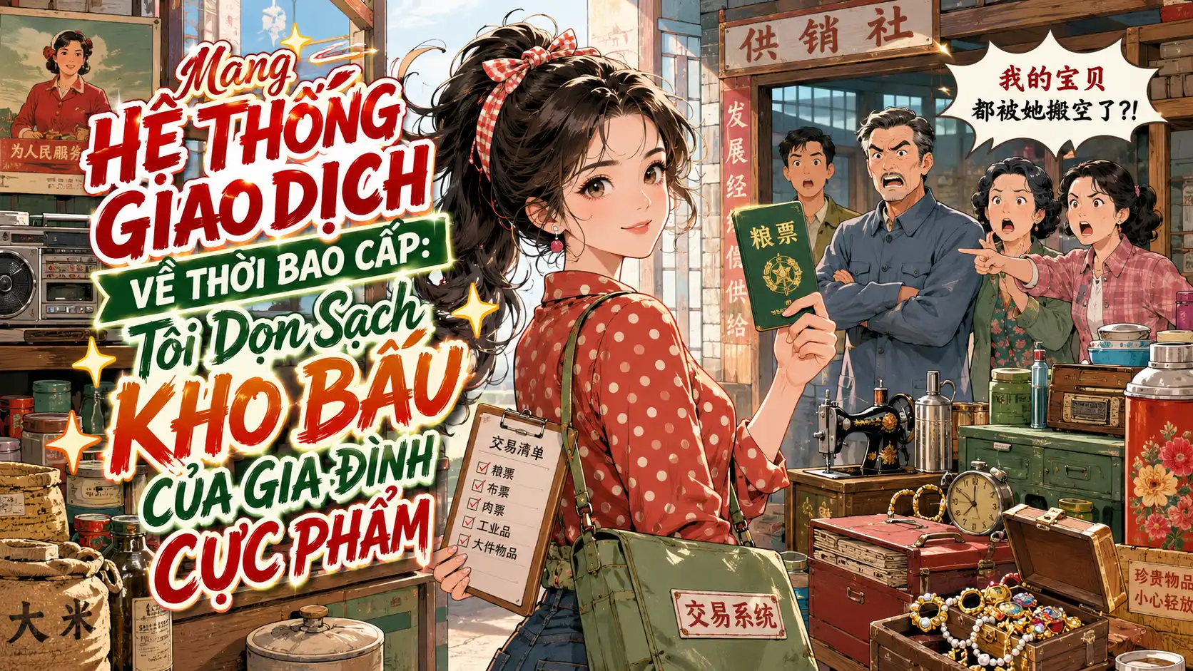 Mang Hệ Thống Giao Dịch Về Thời Bao Cấp: Tôi Dọn Sạch Kho Báu Của Gia Đình Cực Phẩm thumbnail